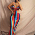 hollow sling color dress wholesale clothing vendor Nihaostyles NSXPF69891