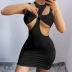 vestido corto sexy hueco sin mangas vendedor de ropa al por mayor Nihaostyles NSXPF69921