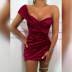 one-shoulder sleeveless dress wholesale clothing vendor Nihaostyles NSXPF69951