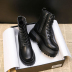 Platform lace-up leather boots short boots nihaostyle clothing wholesale NSYUS70088