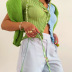 verano nuevo estilo hit color camiseta con cuello en V nihaostyle ropa al por mayor NSSWF70105