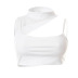 round neck sleeveless one-shoulder sling waist top wholesales nihaostyle clothing NSSWF70148