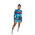 autumn new fashion hit color printing mesh see-through dress nihaostyle clothing wholesale NSSWF70258