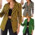 chaqueta de punto delgado con solapa con estampado de leopardo vende al por mayor ropa nihaostyle NSXPF70313
