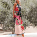 Printed High Waist Lace Halter Dress wholesales nihaostyle clothing NSXPF70325
