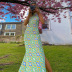 round neck halter neck printing halter mid-waist hip long dress wholesales nihaostyle clothing NSXPF70342