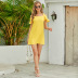 Sling Pure Color Short Cool Fashionable Off Shoulder Dress wholesales nihaostyle clothing NSJR70375