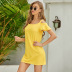Sling Pure Color Short Cool Fashionable Off Shoulder Dress wholesales nihaostyle clothing NSJR70375