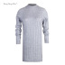 round neck mid-length half high neck loose pullover long-sleeved sweater wholesales nihaostyle clothing NSJR70380