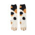 color matching cute cat paw coral fleece home tube socks nihaostyle clothing wholesale NSHDH70392