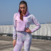 new style tie-dye sports fitness two-piece set nihaostyle clothing wholesale NSSBF70476