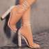summer transparent strap high-heel sandals nihaostyle clothing wholesale NSJJX70504