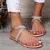 summer new rhinestones cross sandals nihaostyle clothing wholesale NSJJX70506