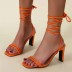 Large Size High Heels Lace-Up Sandals NSJJX70512