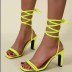 Large Size High Heels Lace-Up Sandals NSJJX70512