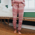 women s Christmas  loose two-piece suit reindeer print nihaostyles clothing wholesale NSXPF70514