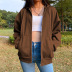 hooded fleece cardigan long-sleeved jacket Nihaostyles wholesale clothing vendor NSXPF70541