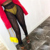 mesh breathable high-waist buttocks slim pants Nihaostyles wholesale clothing vendor NSXPF70559