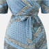Plus size women s trendy printing waist dress nihaostyles clothing wholesale NSJR70573