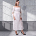 light white slim long-sleeved dress nihaostyles clothing wholesale NSJR70574
