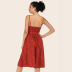 Slim Sling Polka Dot Lace-up Dress nihaostyles clothing wholesale NSJR70576