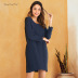 women s loose round neck long-sleeved dress nihaostyles clothing wholesale NSJR70579