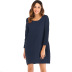 women s loose round neck long-sleeved dress nihaostyles clothing wholesale NSJR70579