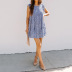 round neck short-sleeved floral loose dress nihaostyles clothing wholesale NSJR70584