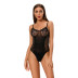 sling jacquard breathable hollow bottoming bodysuit Nihaostyles wholesale clothing vendor NSXPF70592