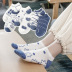 mujer primavera y verano azul serie oso calcetines nihaostyles ropa al por mayor NSJDA70664