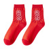 red socks retro red plaid tube socks nihaostyles clothing wholesale NSJDA70670