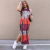 nihaostyle clothing wholesale retro print contrast color slit mid-length dress NSJYF65768