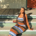 nihaostyle clothing wholesale print stripe contrast color dress NSJYF65770
