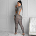 nihaostyle clothing wholesale new hollow long-sleeved hip-lifting jumpsuit NSJYF65777