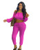 nihaostyle clothing wholesale Pure Color Autumn Elastic Waist Running set NSALI65794