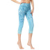 new printed yoga tight-fitting stretch cropped pants nihaostyles clothing wholesale NSXPF70734