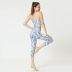 Conjunto de deportes recortados de yoga impresos nihaostyles ropa al por mayor NSXPF70757
