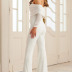Women s Wrapped Chest Long Sleeve Jumpsuit nihaostyles clothing wholesale NSFD70813