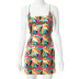 summer new fashion print strap sexy dress nihaostyles clothing wholesale NSHLJ70834