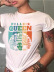 Camiseta de manga corta con estampado de letras en color queen de gran tamaño, ropa de nihaostyles al por mayor NSXPF70838
