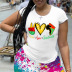 heart-shaped print short-sleeved t-shirt nihaostyles clothing wholesale NSXPF70864