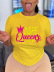 queen letter crown printed short-sleeved t-shirt nihaostyles clothing wholesale NSXPF70870
