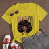 alphabet girl printed short-sleeved t-shirt nihaostyles clothing wholesale NSXPF70874