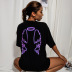 new women s wings printed loose shoulder sleeves loose T-shirt nihaostyles clothing wholesale NSGMY70886