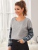 Women s Round Neck Long Sleeve Printed Pullover Sweater nihaostyles clothing wholesale NSGMY70938