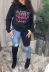 ladies printed letters round neck long-sleeved sweatshirts nihaostyles clothing wholesale NSZZF70967