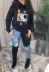 ladies printed letters round neck long-sleeved sweatshirts nihaostyles clothing wholesale NSZZF70971