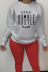 Printed Letters STAY HARD Round Neck Long Sleeve Ladies Sweatshirt nihaostyles clothing wholesale NSZZF70992
