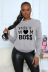 printed letters WIFE MOM BOSS round neck long sleeve ladies sweatershirt nihaostyles clothing wholesale NSZZF71005