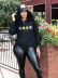 black printed letters round neck long-sleeved ladies sweatershirt nihaostyles clothing wholesale NSZZF71033